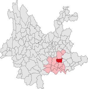 Кайюань на карте