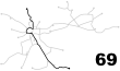 Krakow tram line 69.svg