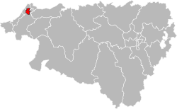 Англет на карте