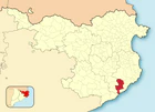 Расположение муниципалитета на карте провинции