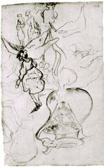 Van gogh Still Life Can, Books, Wineglass, Bread and Arum; Sketch of Two Women and a Girl f1650r.jpg