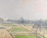 Camille Pissarro - Le Jardin des Tuileries, brume (PD 1315).jpg