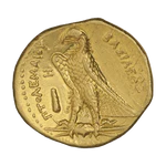 INC-2075-r Пентадрахма Египетское царство Птолемей II (реверс).png