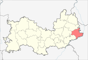 Дубёнский район на карте