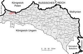 Округ Кракау на карте