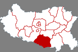 Линьчжан на карте