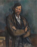 Paul Cézanne, c.1899, Homme aux bras croisés (Man With Crossed Arms), oil on canvas, 92 x 72.7 cm, Solomon R. Guggenheim Museum.jpg