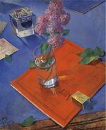 Still-life with lillac by Petrov-Vodkin (1928, Christie's).jpg