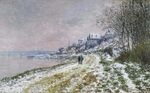 The lane in epinay, snow effect monet w 388.jpg
