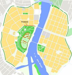 На карте города