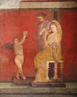 Villa dei misteri, sala del grande dipinto con misteri iniziatici, I secolo a.c. 16b.jpg