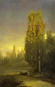Fyodor Vasilyev Poplars lit by the sun.jpg