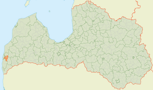 Гробинская волость на карте