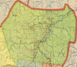 Кайский район на карте