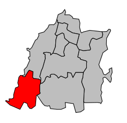 Кантон на карте департамента Эн