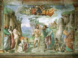 Cappella tornabuoni, 16, battesimo di Cristo.jpg