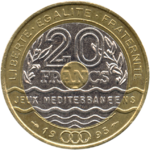 France - P - 20 - Franc - 1993 - Jeux Méditerranéens - A.png