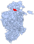 Расположение муниципалитета на карте провинции