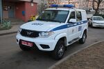 Police car (Minsk, Belarus) — Міліцэйскі аўтамабіль (Мінск, Беларусь) — Милицейский автомобиль (Минск, Беларусь).jpg