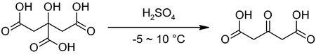 Acetonedicarboxylic acid from citric acid.png