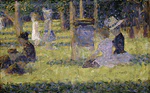 Georges Seurat- Etude pour Un dimanche après-midi à l'île de la Grande Jatte PC 120.jpg
