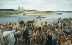 Луз Прянишниковлӧн И. М. «Пасхальный ход» серпас вылын