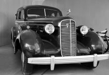 Valerian Vladimirovich Kuybyshev's cadillac in Kokshetau, Kazakhstan.jpg