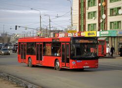 МАЗ-203 на маршруте № 2