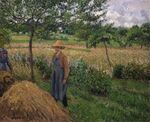 Camille Pissarro, Temps gris, matin avec figures, Éragny.jpg