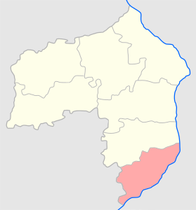 Сандомирский уезд на карте