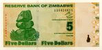 Zimbabwe $5 2009 Obverse.jpg