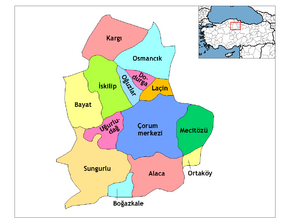 Каргы (Чорум) на карте