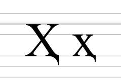 Cyrillic letter ha with descender.svg