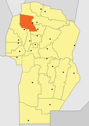 Департамент Исчилин на карте