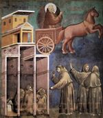 Giotto di Bondone - Legend of St Francis - 8. Vision of the Flaming Chariot - WGA09129.jpg