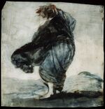 Goya - Woman with Clothes Blowing in the Wind, 1824–25, 1998.110.jpg