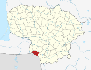 Калварийский район на карте