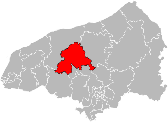 Кантон на карте департамента Приморская Сена