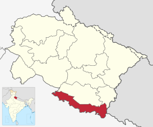 Удхам-Сингх-Нагар на карте