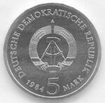 5 Mark DDR 1984 - Leipzig, Altes Rathaus - Wertseite.JPG