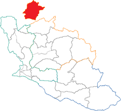 Кантон на карте департамента Воклюз