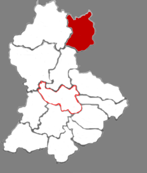 Ланьсянь на карте