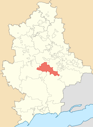 Донецкий городской совет на карте