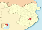 Расположение муниципалитета на карте провинции