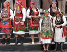 Этнографическяй ансамбльсь мокшень национальнай щамса, види ширде авась ингольце рядса карьсеф традиционнай срмаф кямоса.
