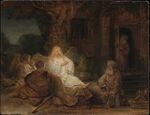 Abraham serving the angels, Rembrandt van Rijn, 1646, private collection, USA.jpg