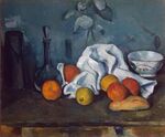 Boîte à lait, carafe et bol, par Paul Cézanne, musée de l'Ermitage.jpg