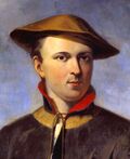 Фрагмент портрета Карла Линнея (1853) кисти голландского художника Хендрика Холландера (реплика портрета 1737 года голландского художника Мартина Хоффмана‎)