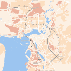 Kazan tram map 2022-07.svg