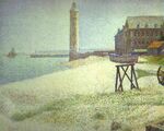 Lighthouse at Honfleur 1886 Georges Seurat.jpg